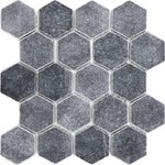 Hexagon VBs Tumbled 64х74 Мозаика Starmosaic Wild Stone